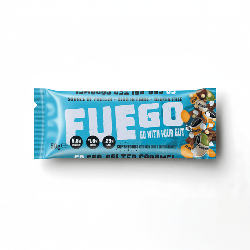 Dark Choc & Salted Caramel Superfood Fibre Bar