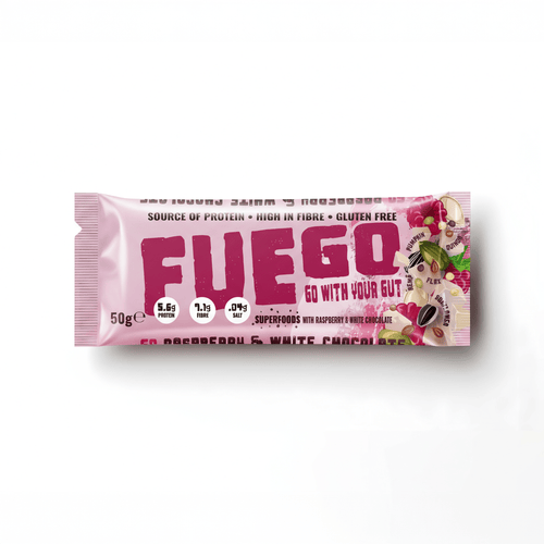 Raspberry & White Choc Superfood Fibre Bar
